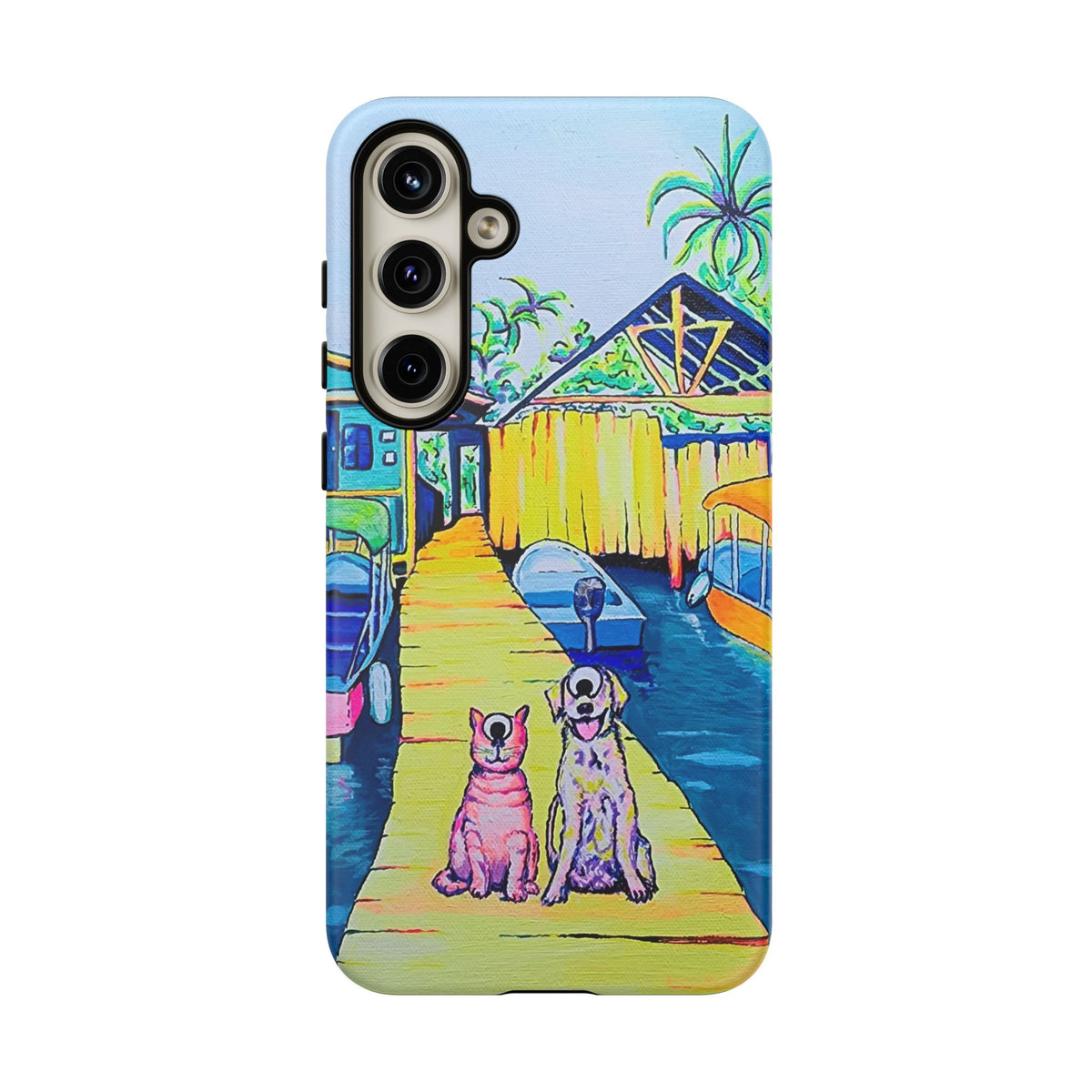 Cyclops Cat and Dog in Bocas Tough Phone Case