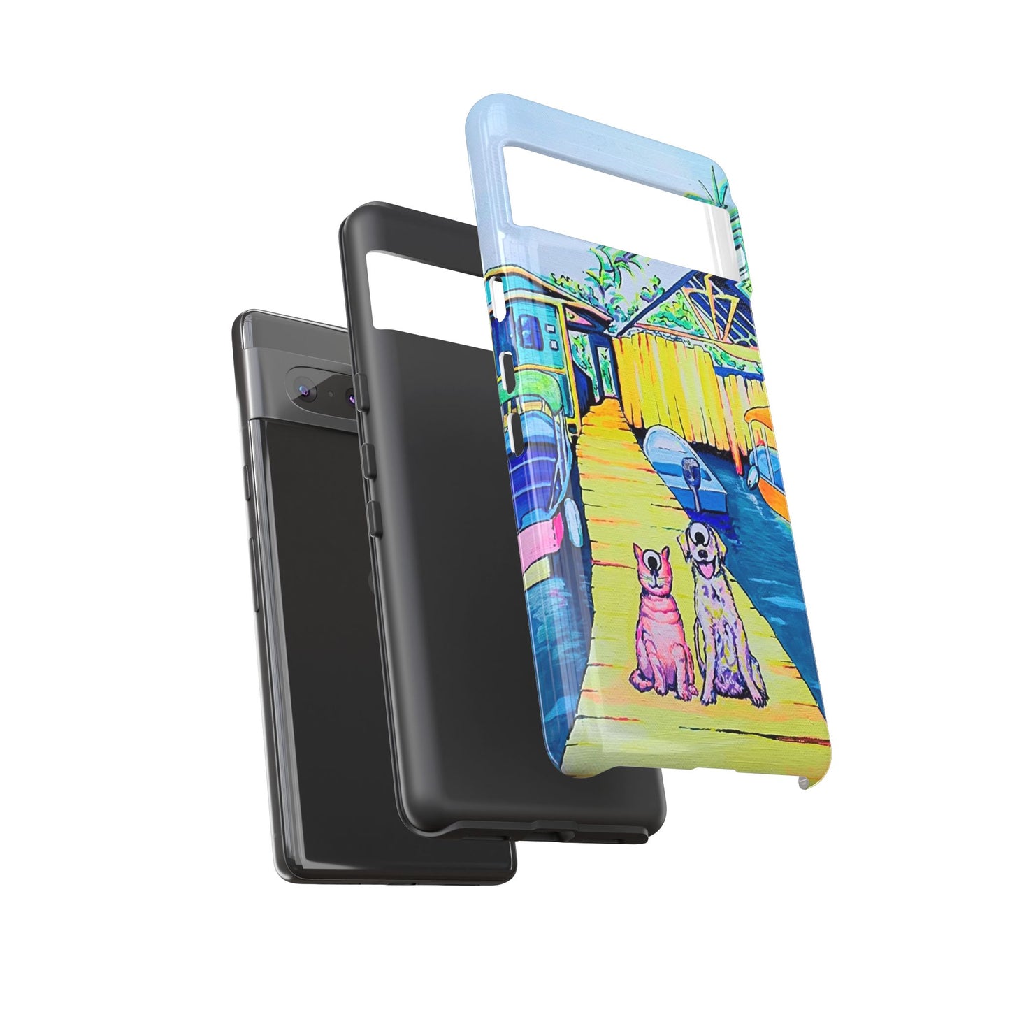 Cyclops Cat and Dog in Bocas Tough Phone Case