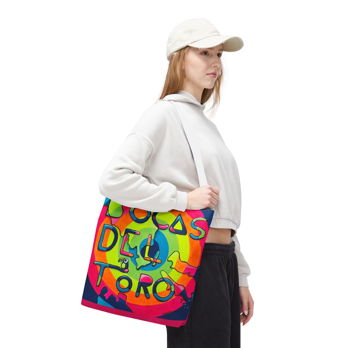 Premium Bocas Del Toro Islands Tote Bag, Original Artist Design, Reusable Shopping Tote,  Eco-Friendly