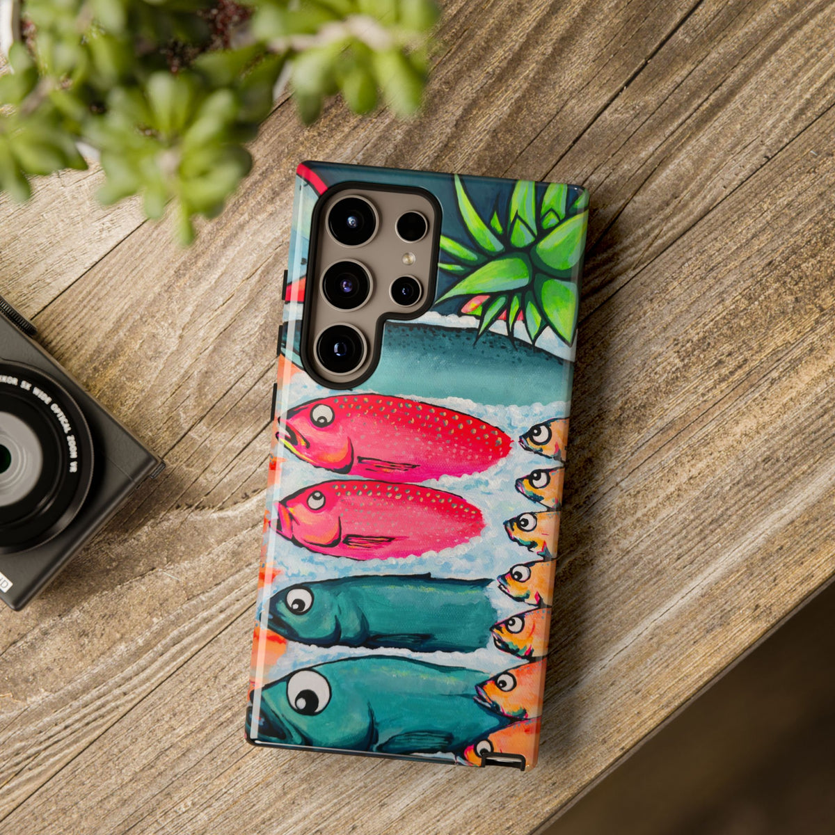 Neon Cabo Fish Market Tough Phone Case