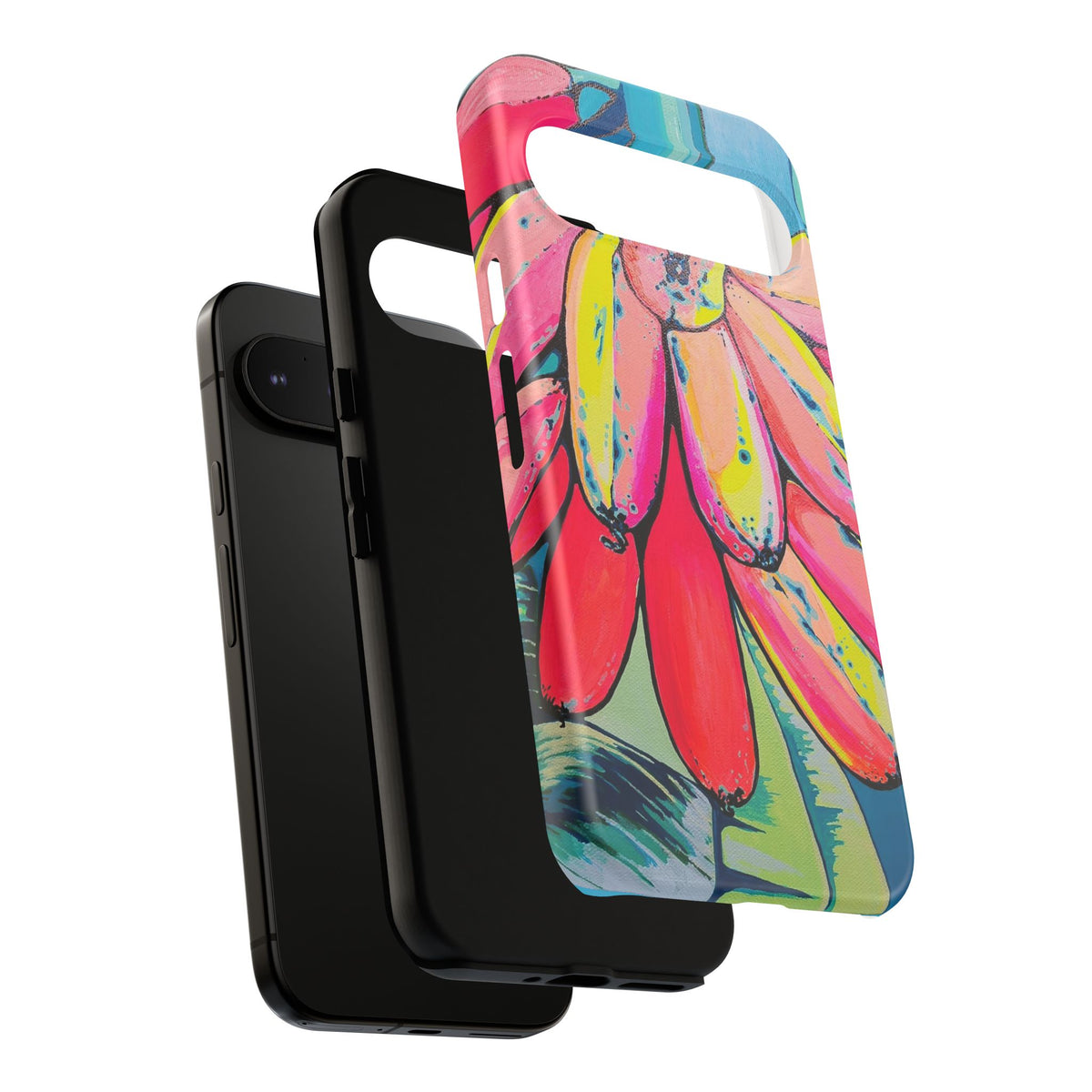 Neon Primitivo Bananas Tough Phone Case