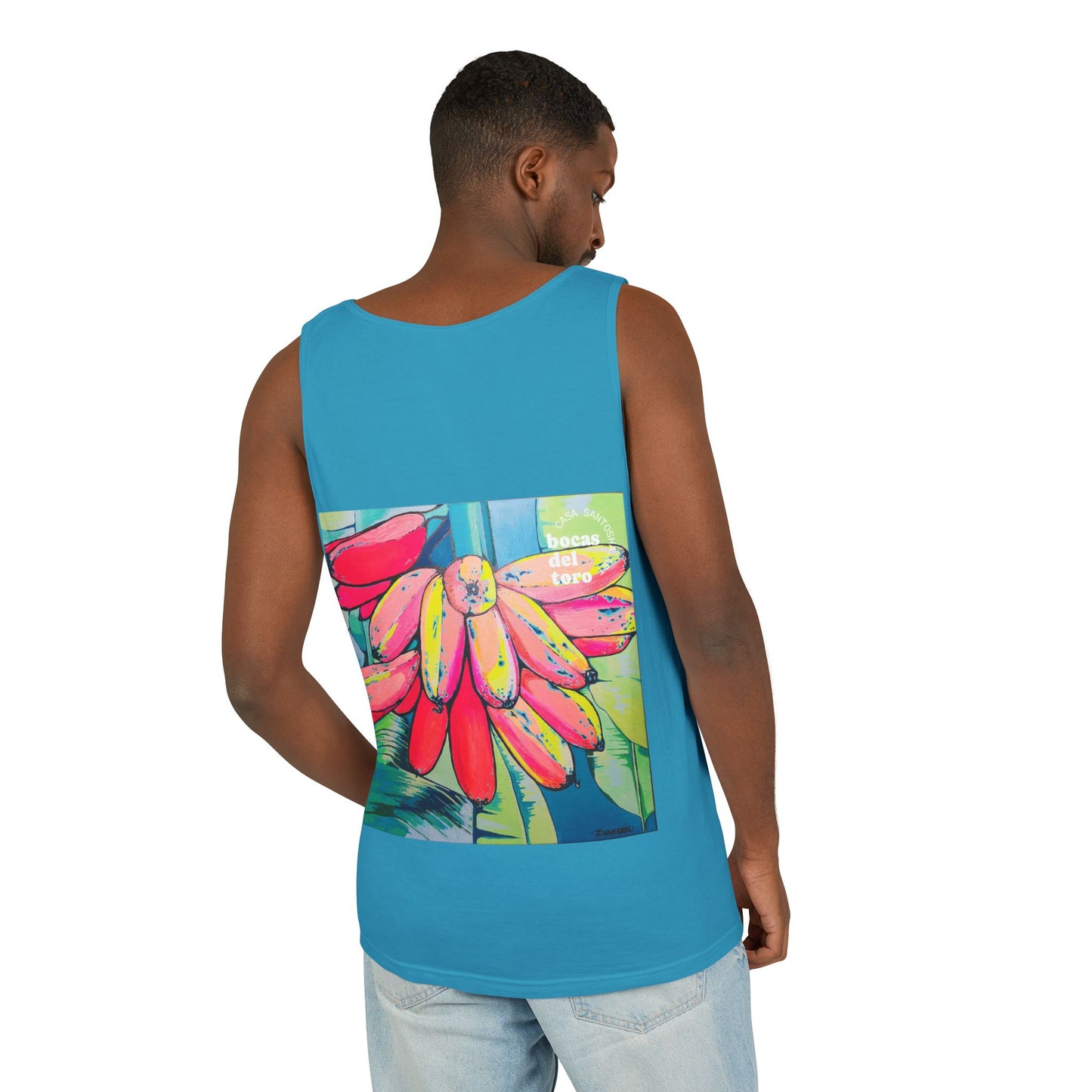 Unisex Neon Primitivo Bananas Tank Top - Perfect for Summer Vibes