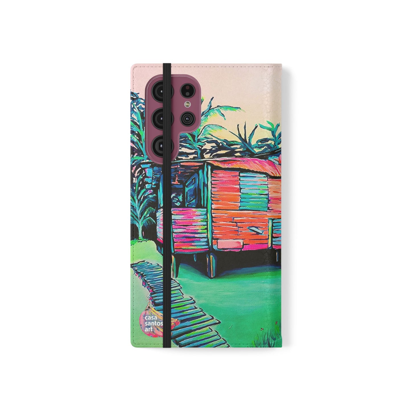 Luis Russell House Bocas Flip Phone Case – Wallet Cover with Card Slots