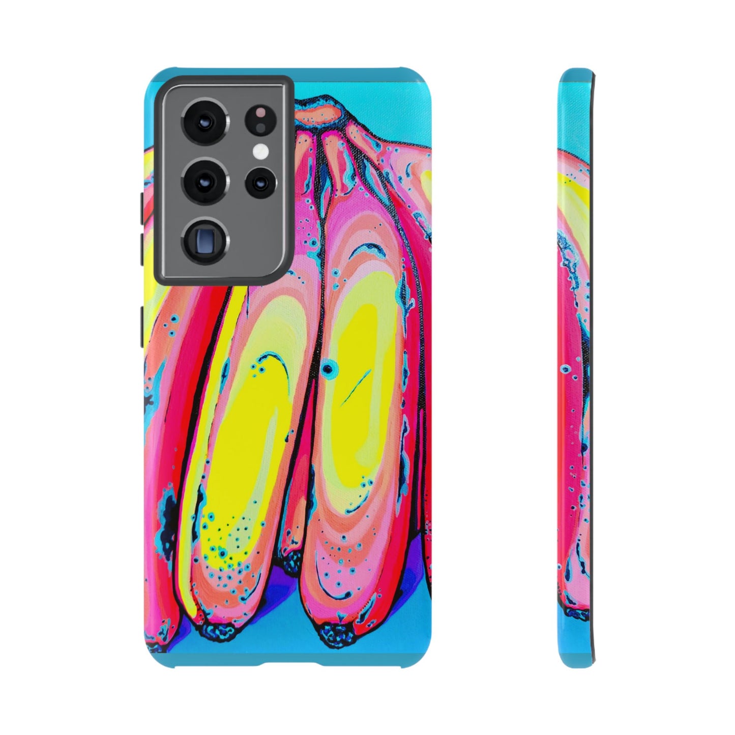 Neon Fat Bananas Tough Phone Case