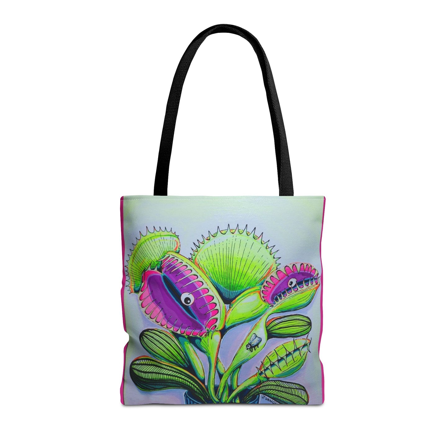 Premium Cyclops Venus Fly Trap Tote Bag, Original Artist Design, Reusable Shopping Tote,  Eco-Friendly