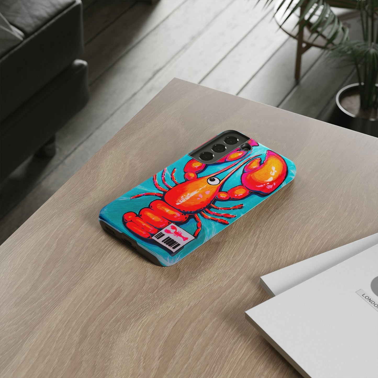 Neon Lobster Tough Phone Case
