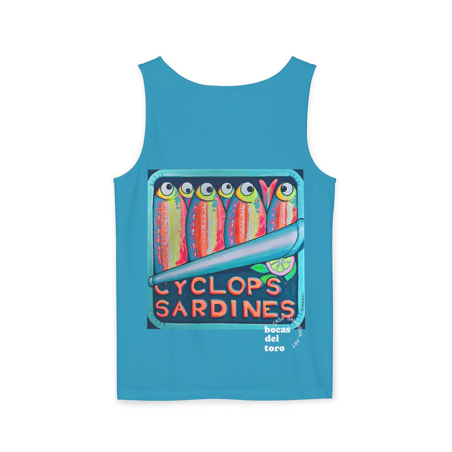 Unisex Neon Sardines Tank Top - Perfect for Summer Vibes