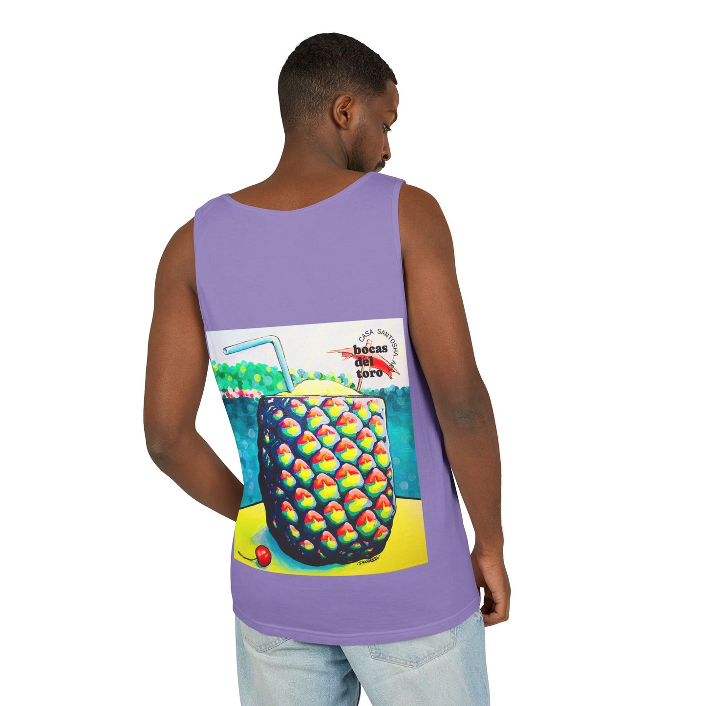 Unisex Neon Piña Colada Tank Top - Perfect for Summer Vibes