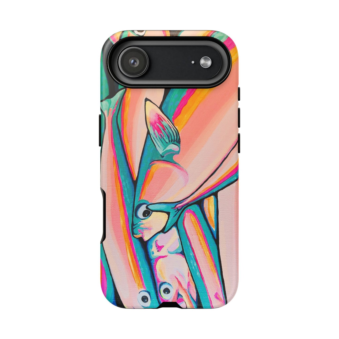 Neon Fish Tough Phone Case