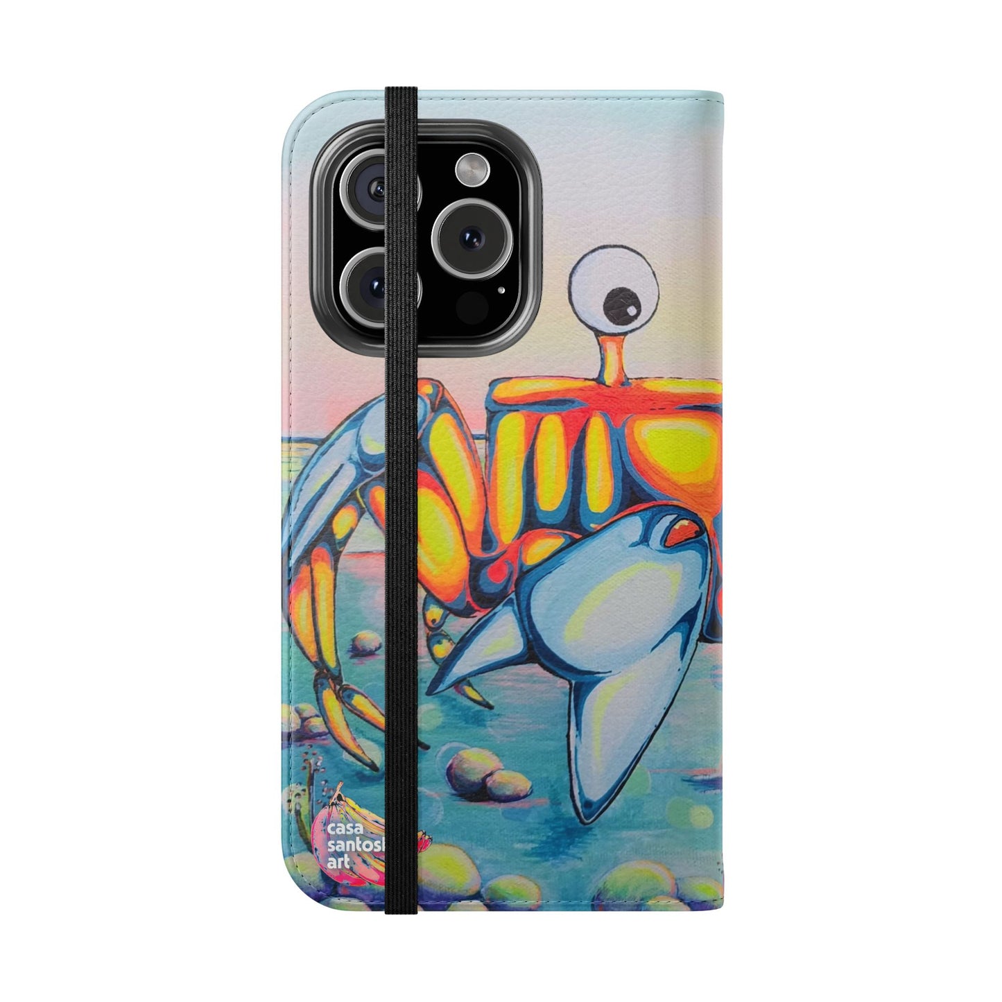 Cyclops Crab Flip Phone Case – Wallet Cover with Card Slots