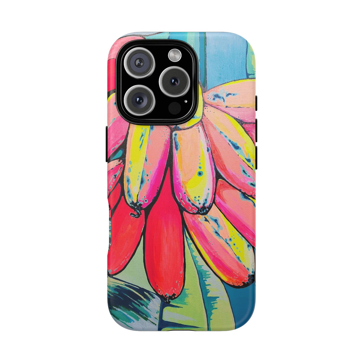 Neon Primitivo Bananas Tough Phone Case