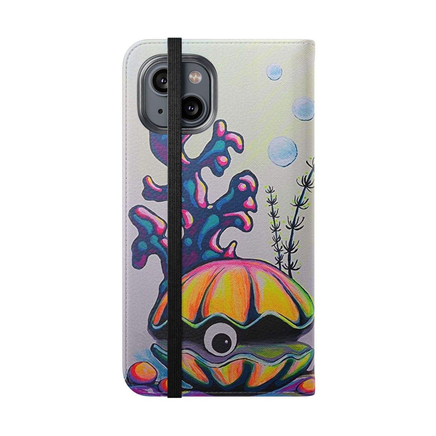 Cyclops Clam Flip Phone Case – Wallet Cover with Card Slots