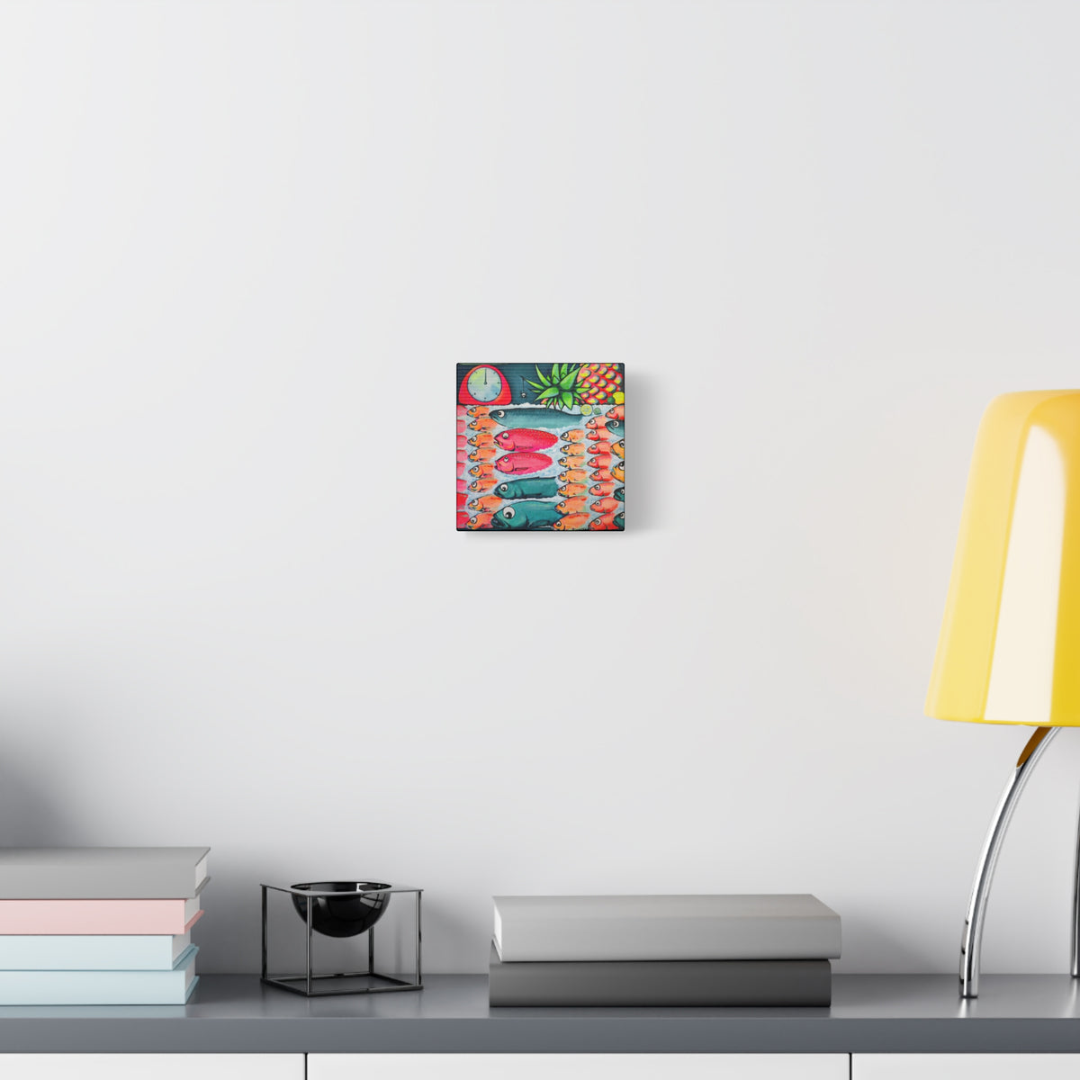 Neon Cabo Fish Market Canvas Wall Art