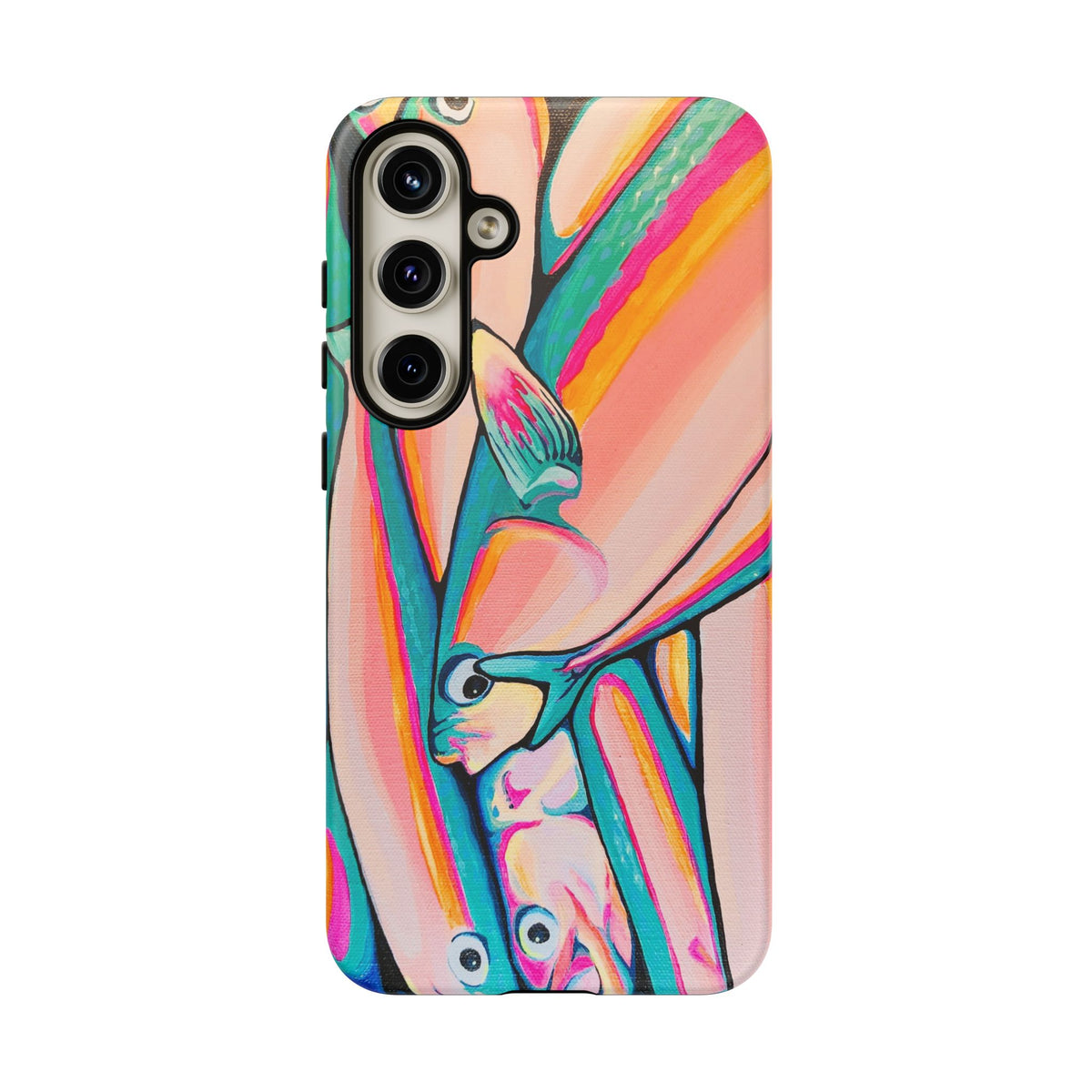 Neon Fish Tough Phone Case