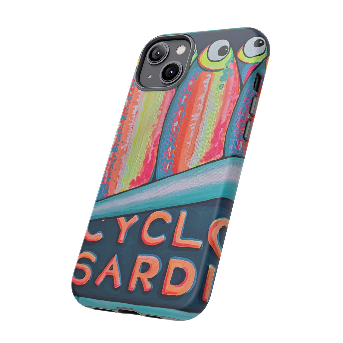 Neon Sardines Tough Phone Case