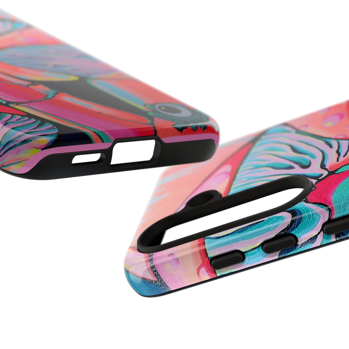 Coque de téléphone résistante Trippy Mushrooms