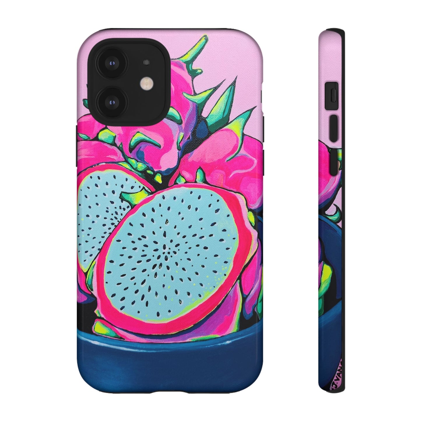 Neon Pink Dragon Fruit Tough Phone Case