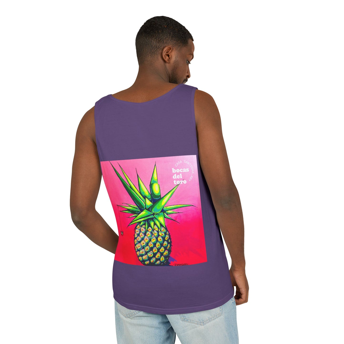 Unisex Neon Pineapple Tank Top - Perfect for Summer Vibes