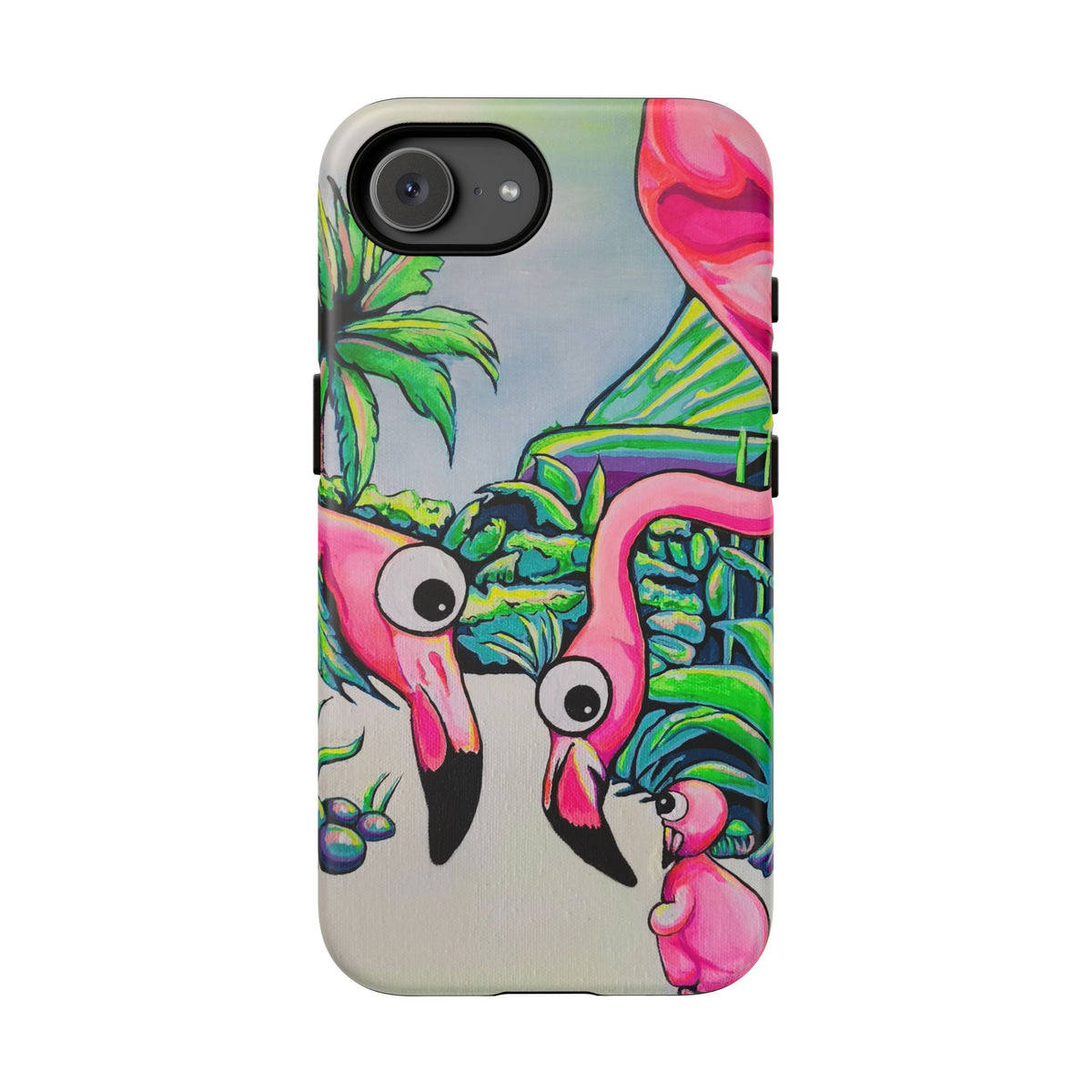 Cyclops Flamingo Family Tough Phone Case