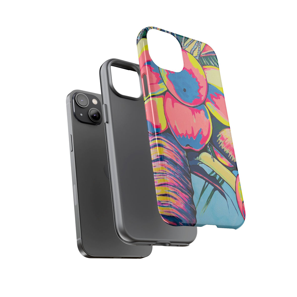 Neon Coconuts Tough Phone Case