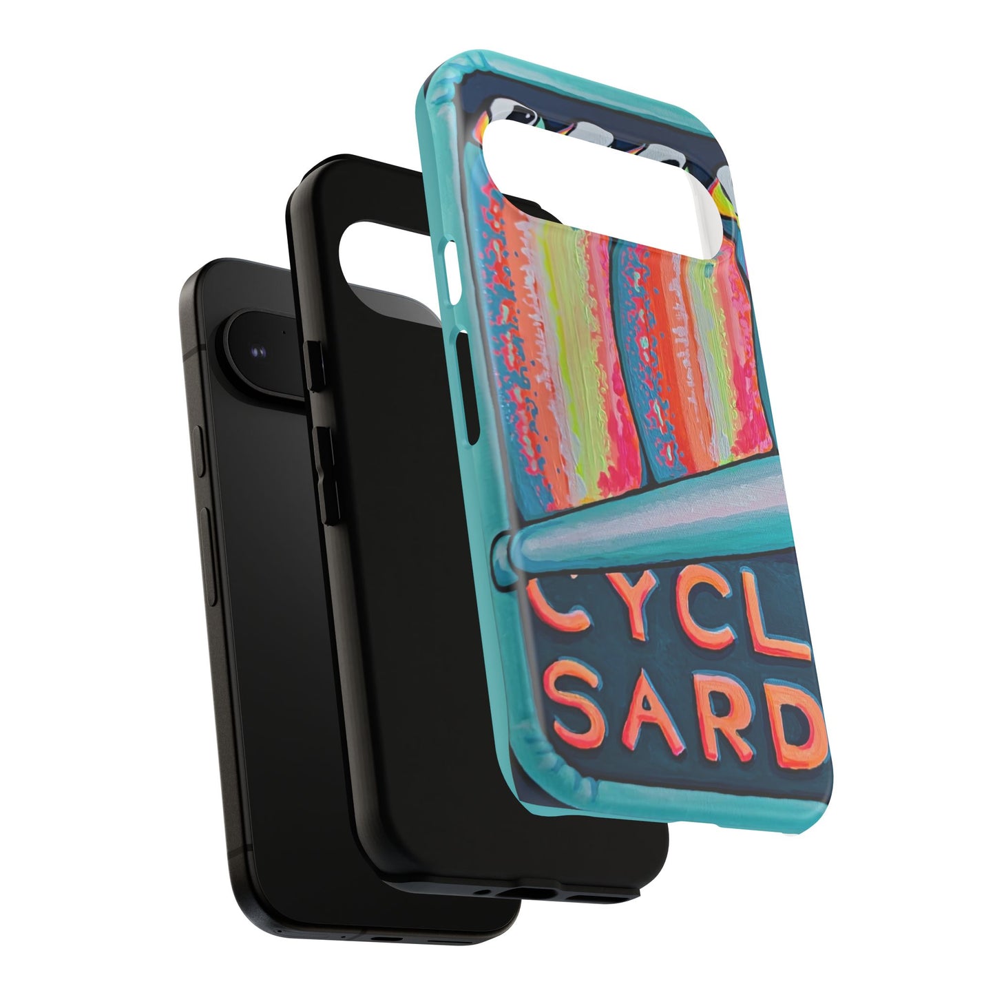 Neon Sardines Tough Phone Case