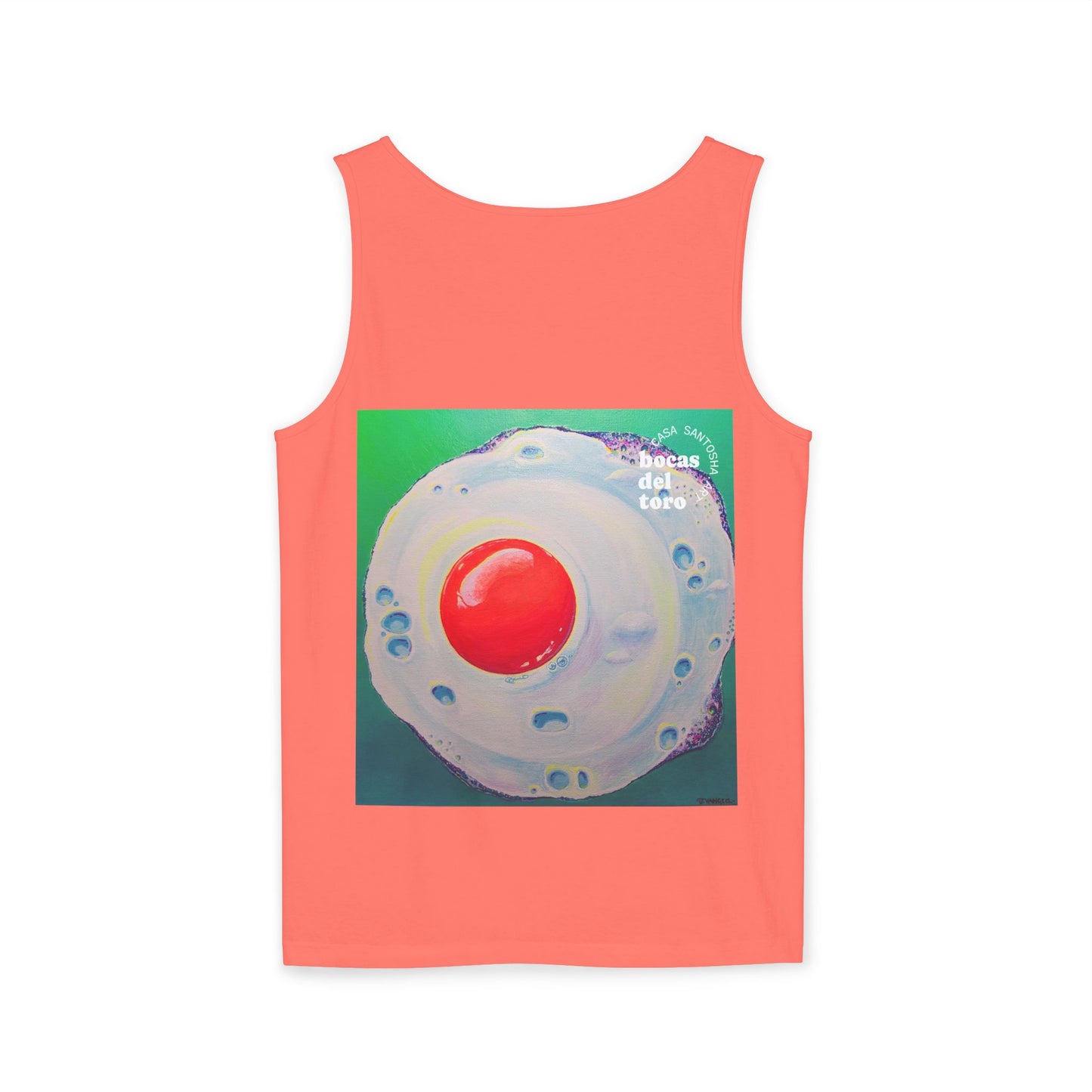 Unisex Neon Fried Egg Tank Top - Perfect for Summer Vibes