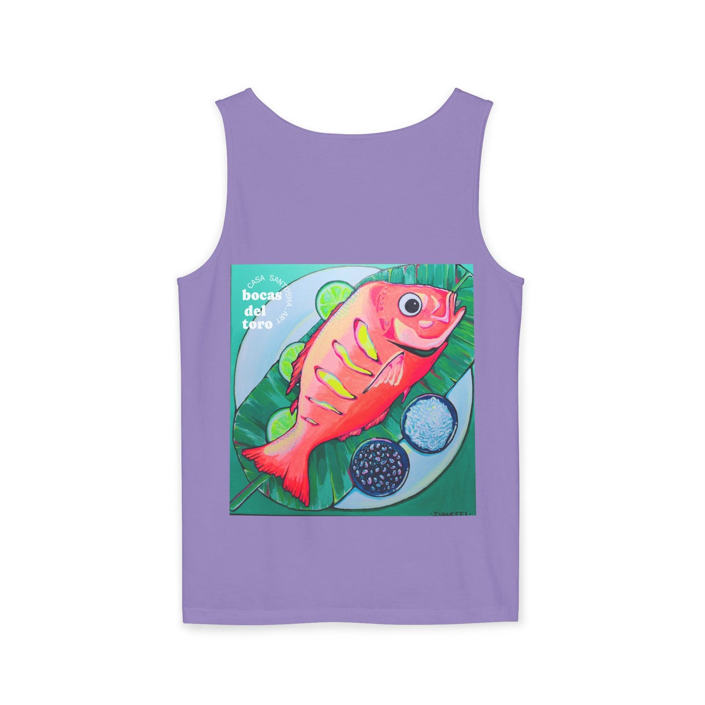 Unisex Neon Fried Fish Tank Top - Perfect for Summer Vibes