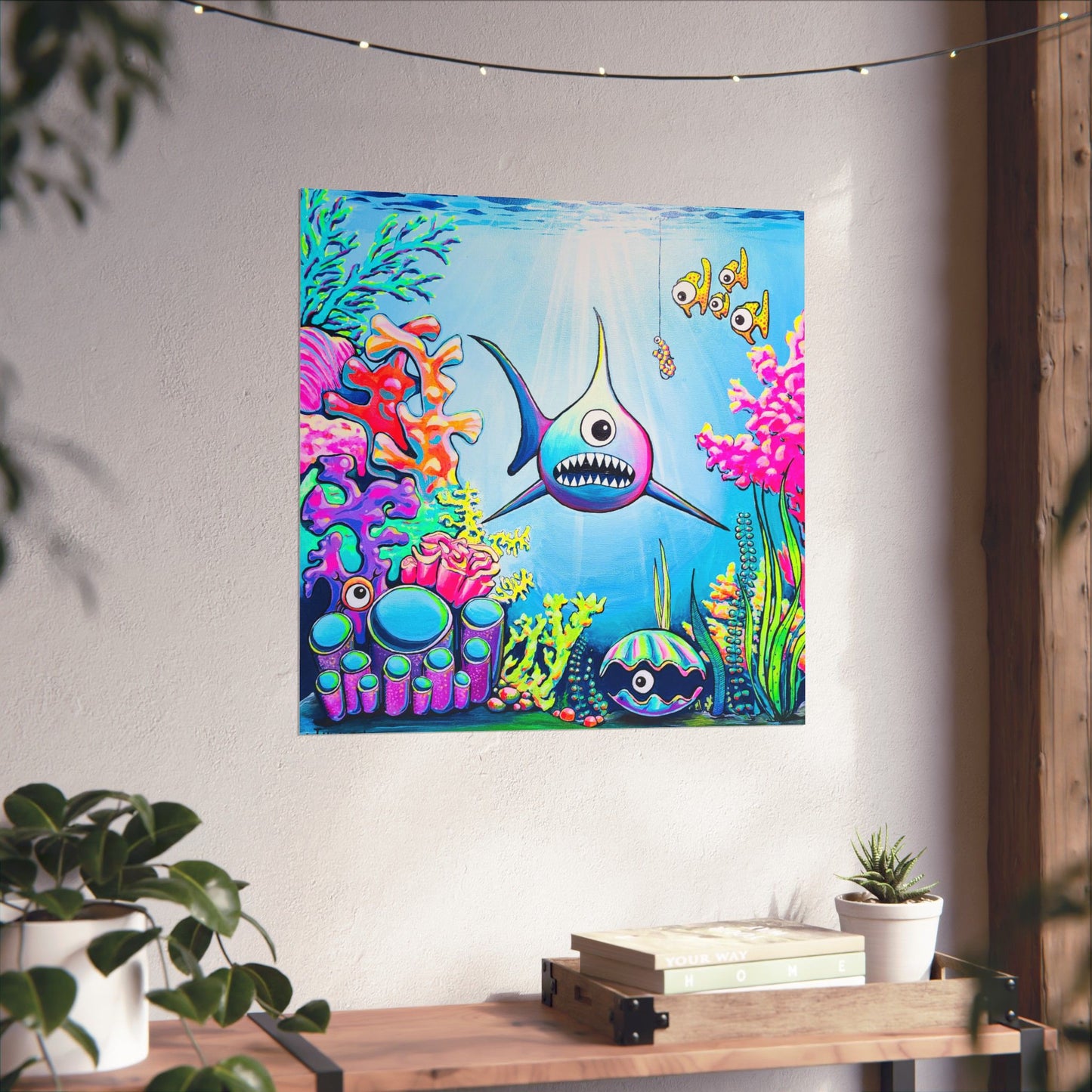Cyclops Shark Giclée Art Poster
