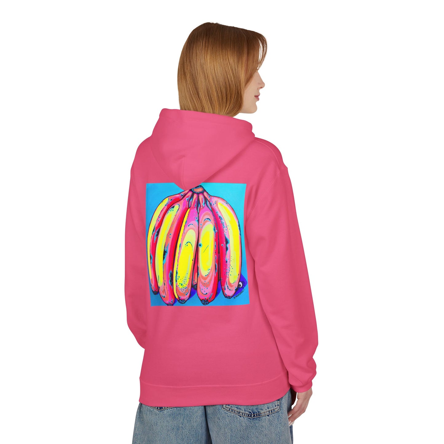 Unisex Neon Fat Bananas Soft Hoodie