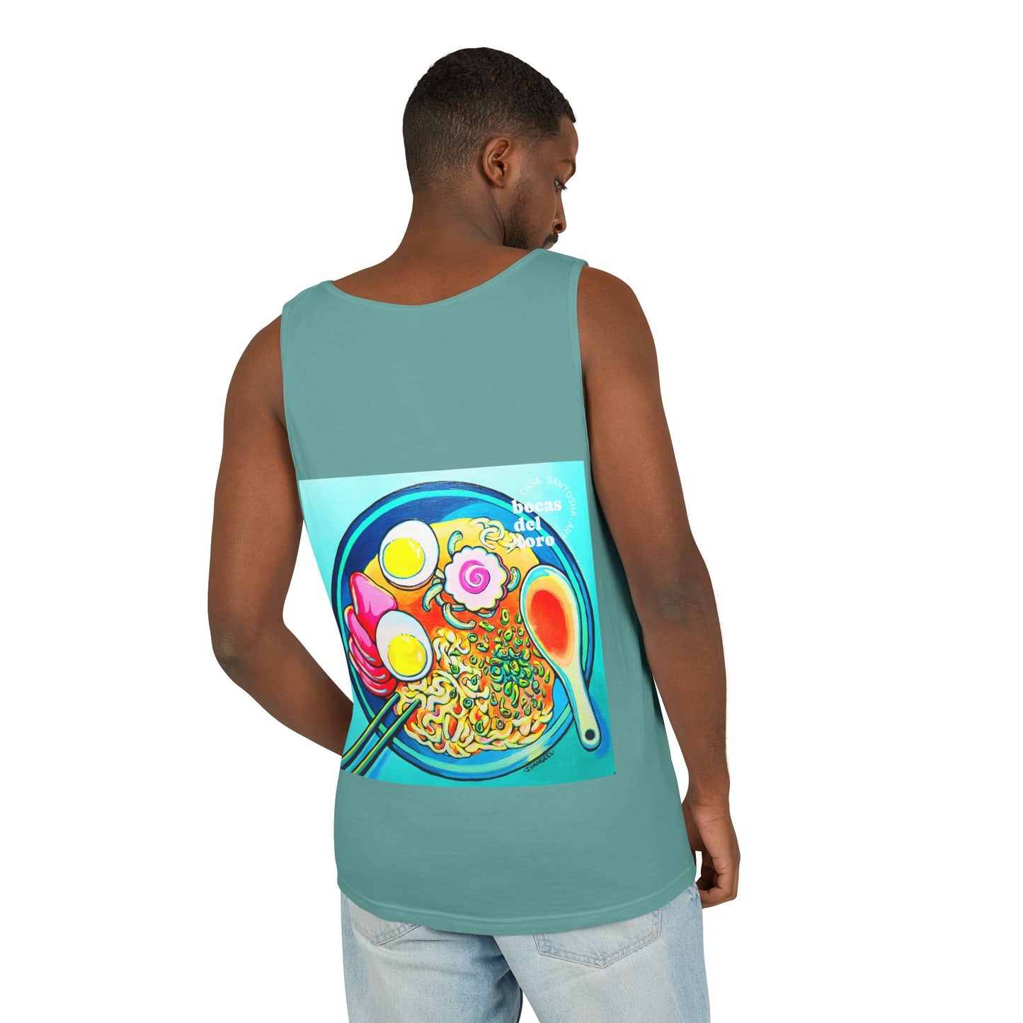 Unisex Neon Ramen Tank Top - Perfect for Summer Vibes