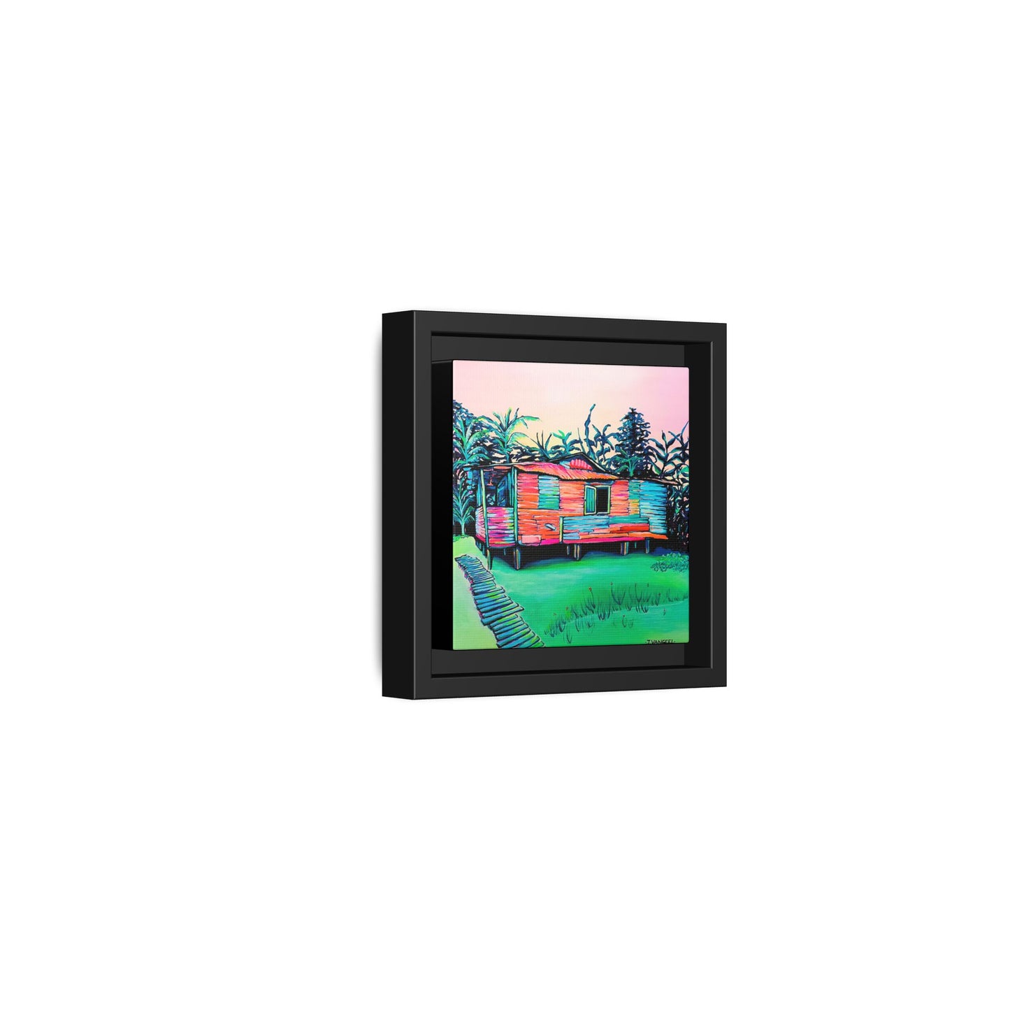 Framed Luis Russell House Bocas Canvas Print