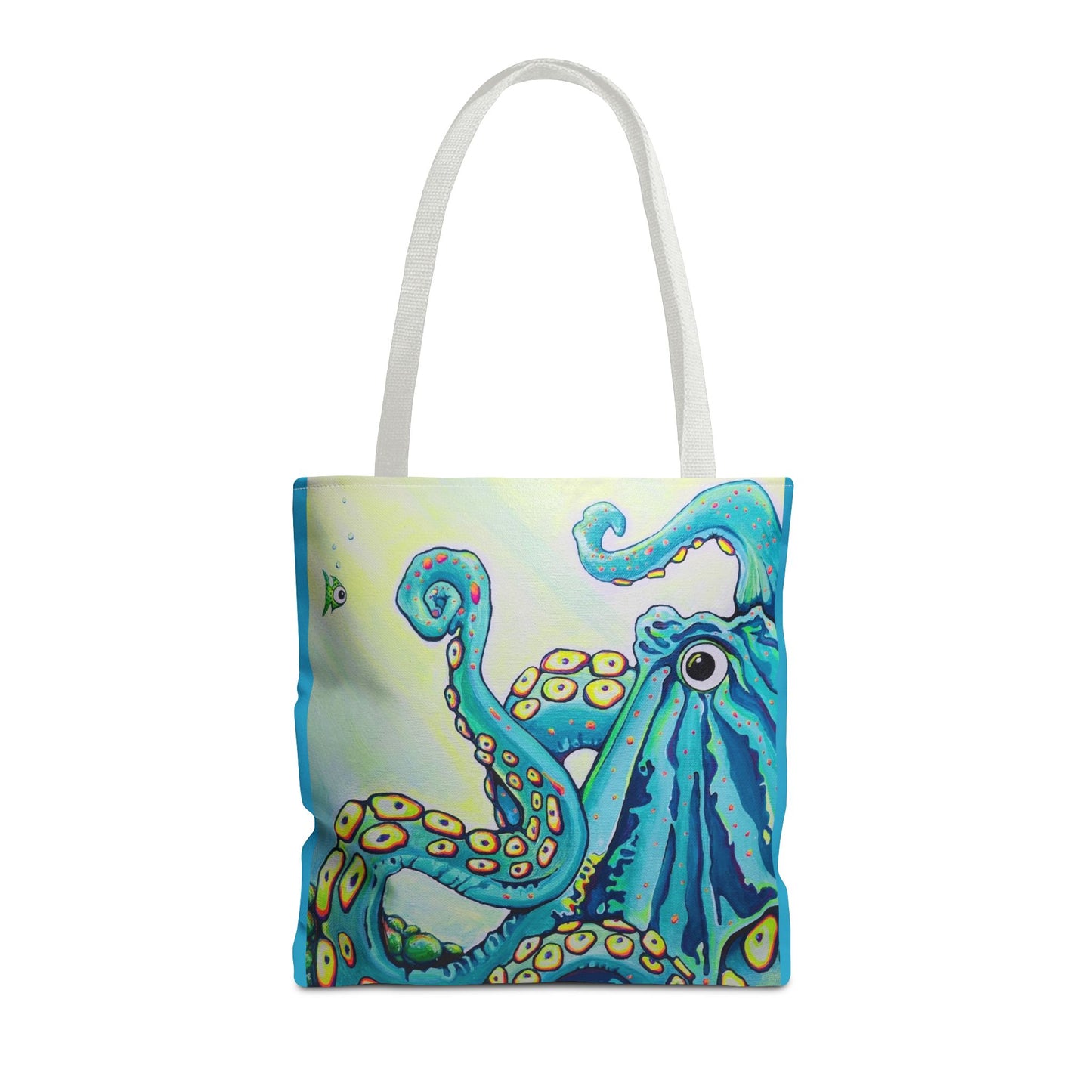 Premium Cyclops Octopus Tote Bag, Original Artist Design, Reusable Shopping Tote,  Eco-Friendly