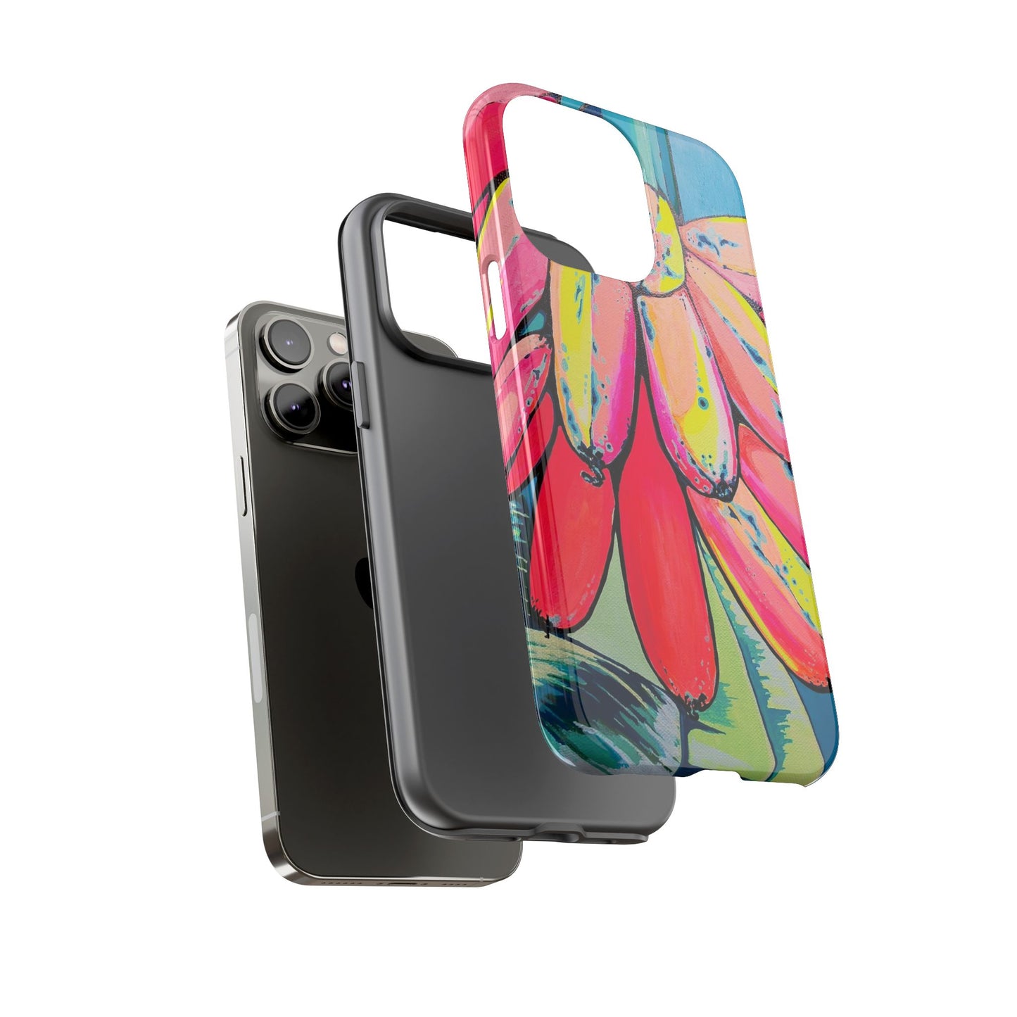 Neon Primitivo Bananas Tough Phone Case