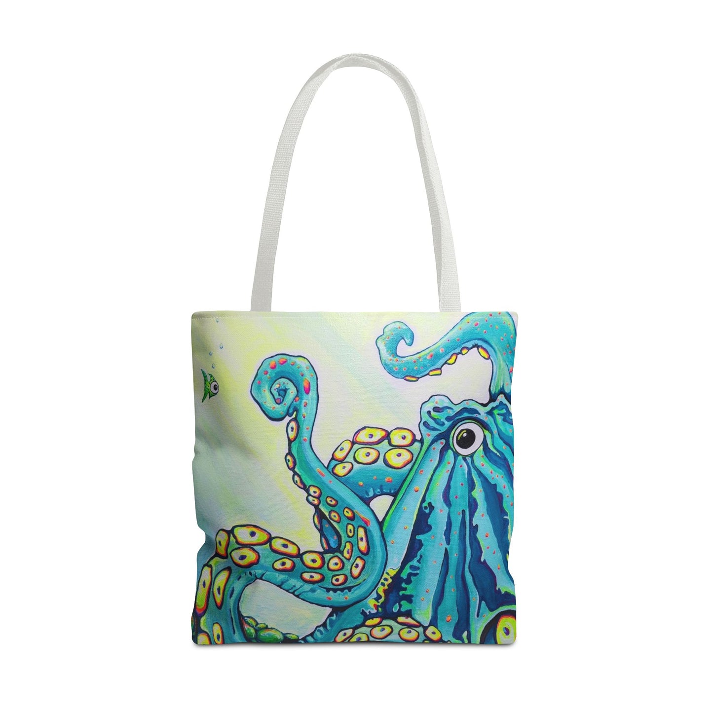Premium Cyclops Octopus Tote Bag, Original Artist Design, Reusable Shopping Tote,  Eco-Friendly