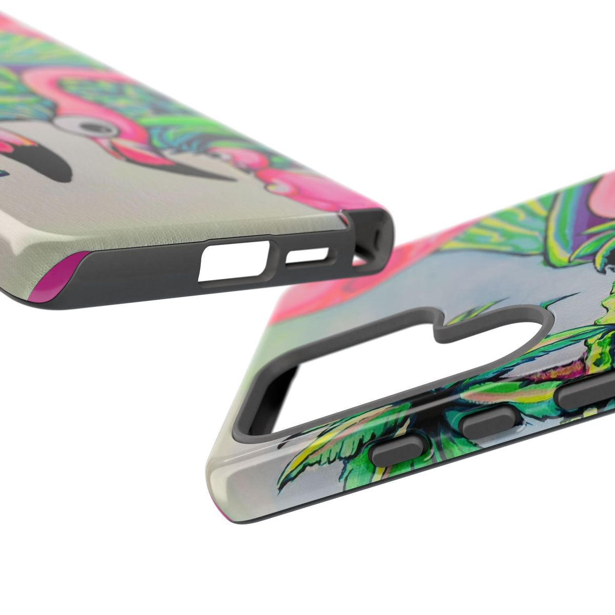 Cyclops Flamingo Family Tough Phone Case
