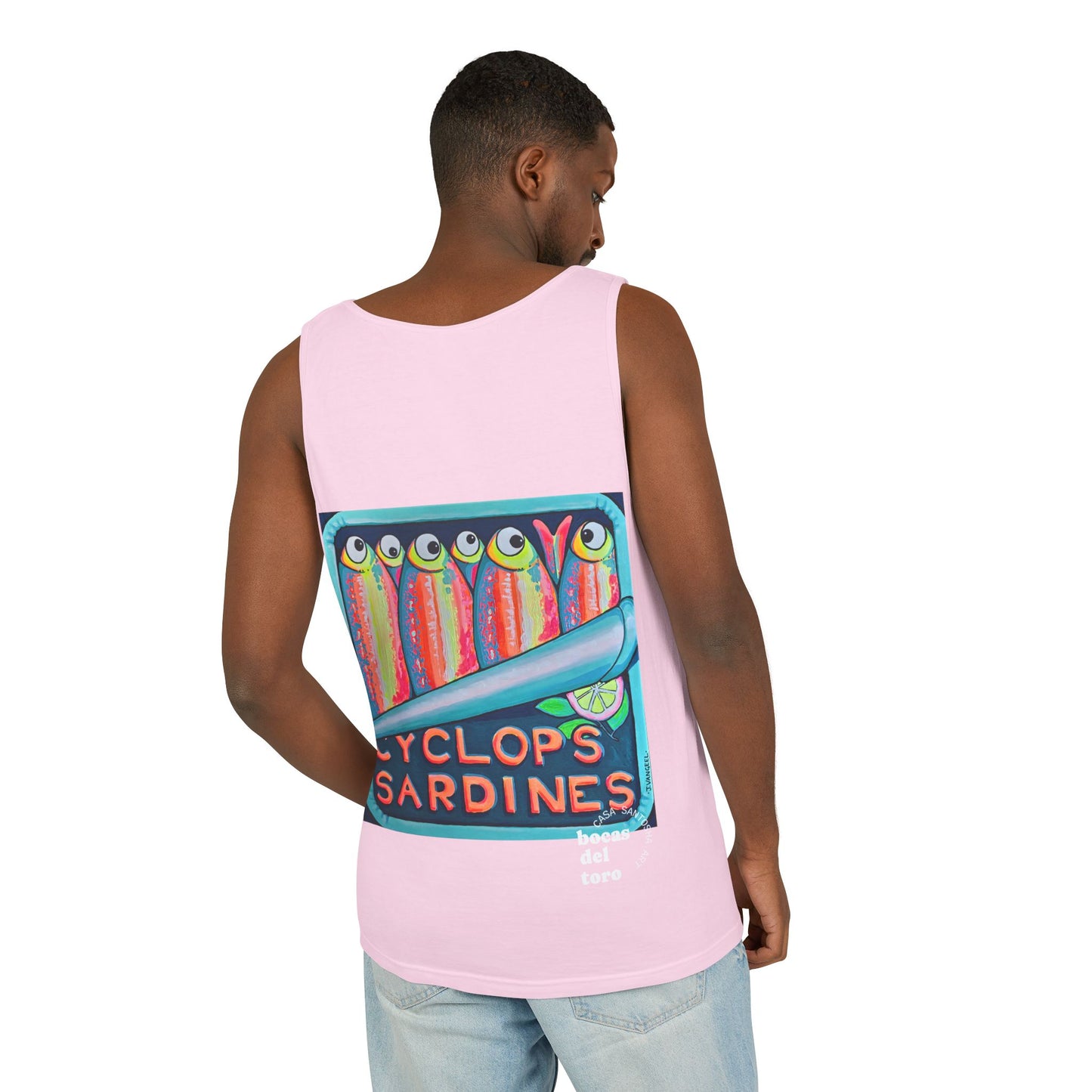 Unisex Neon Sardines Tank Top - Perfect for Summer Vibes