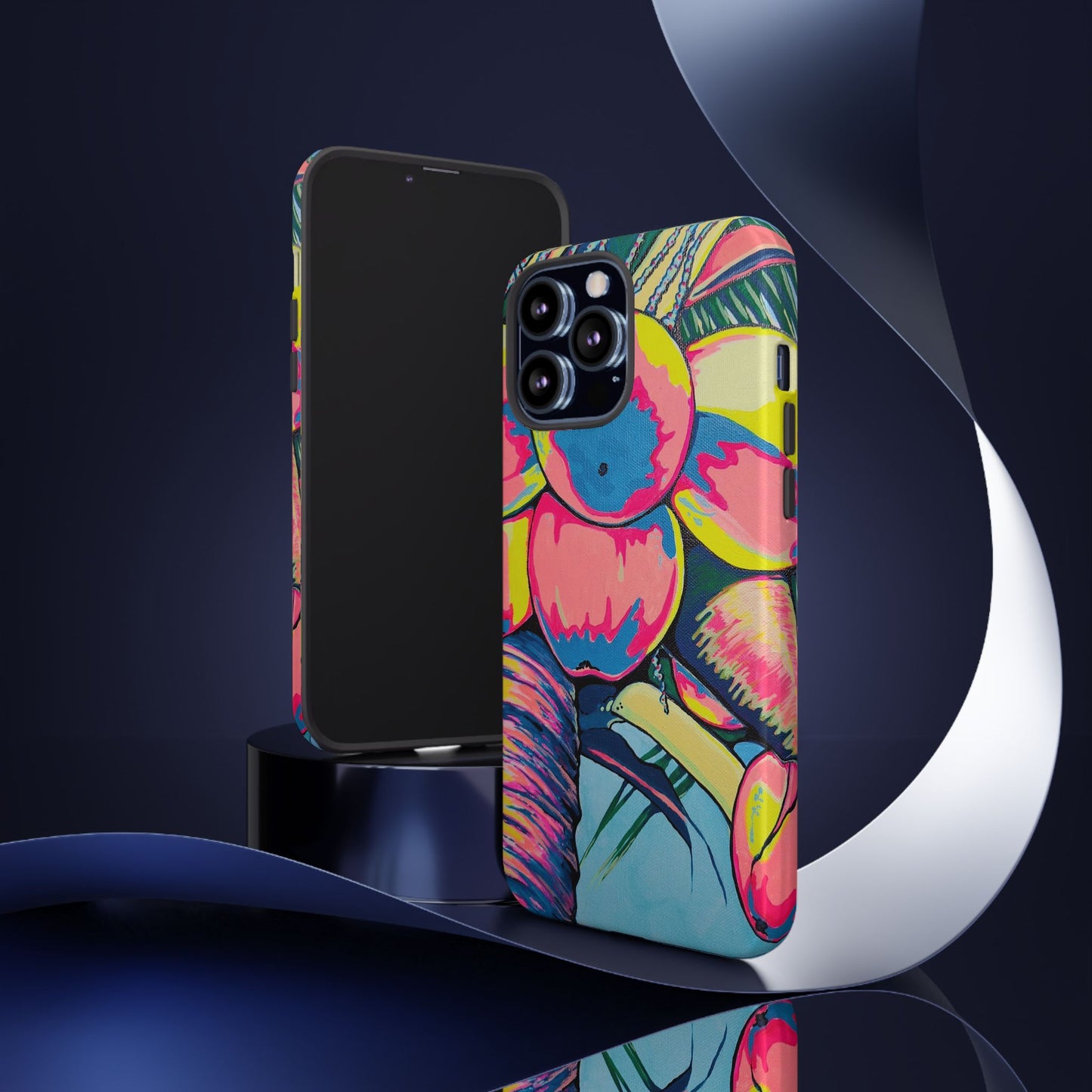 Neon Coconuts Tough Phone Case