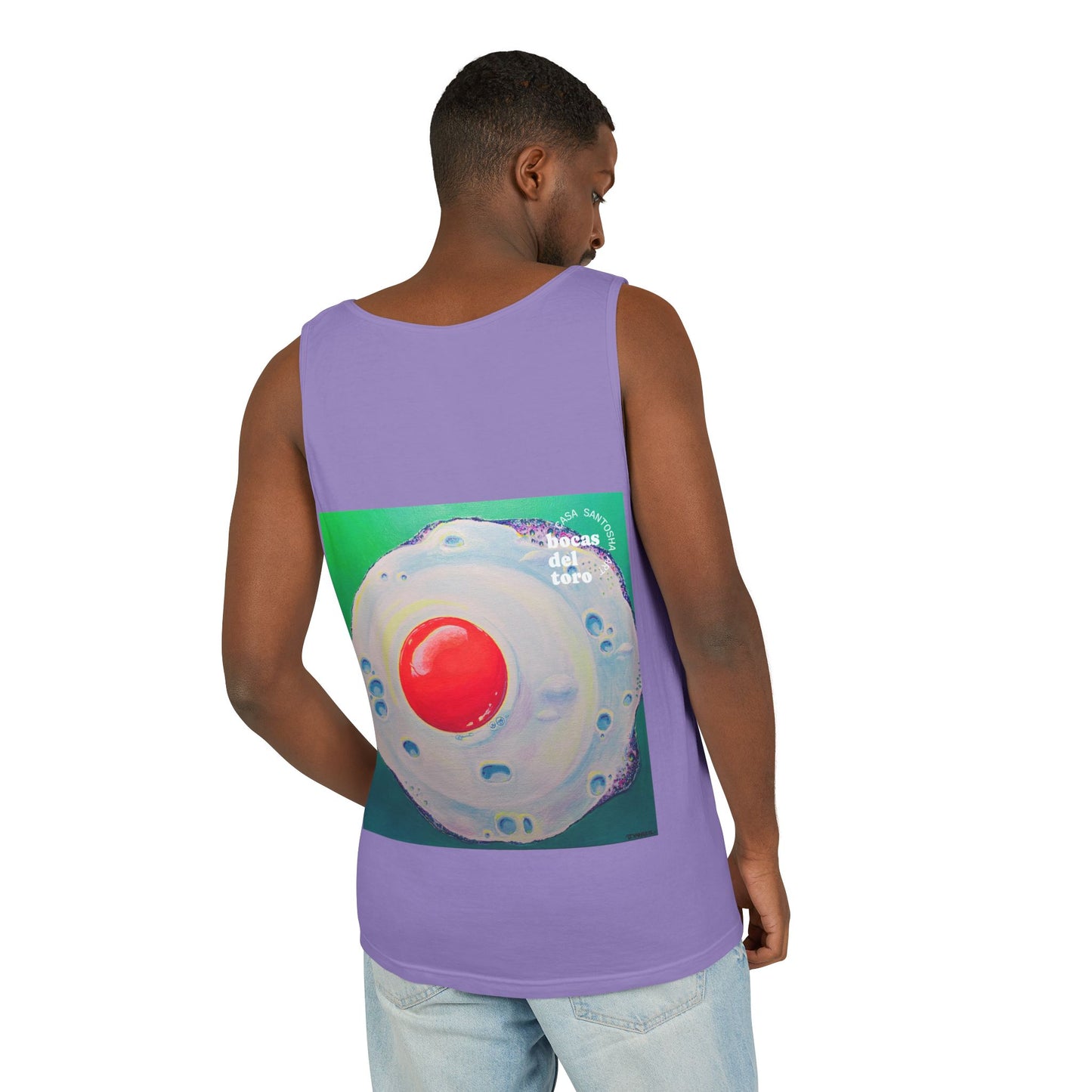Unisex Neon Fried Egg Tank Top - Perfect for Summer Vibes