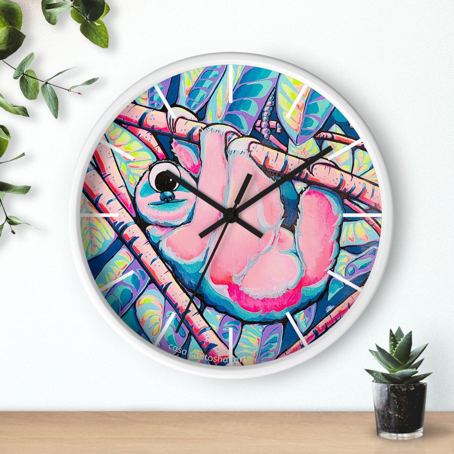 Cyclops Sloth Pop Art Wall Clock