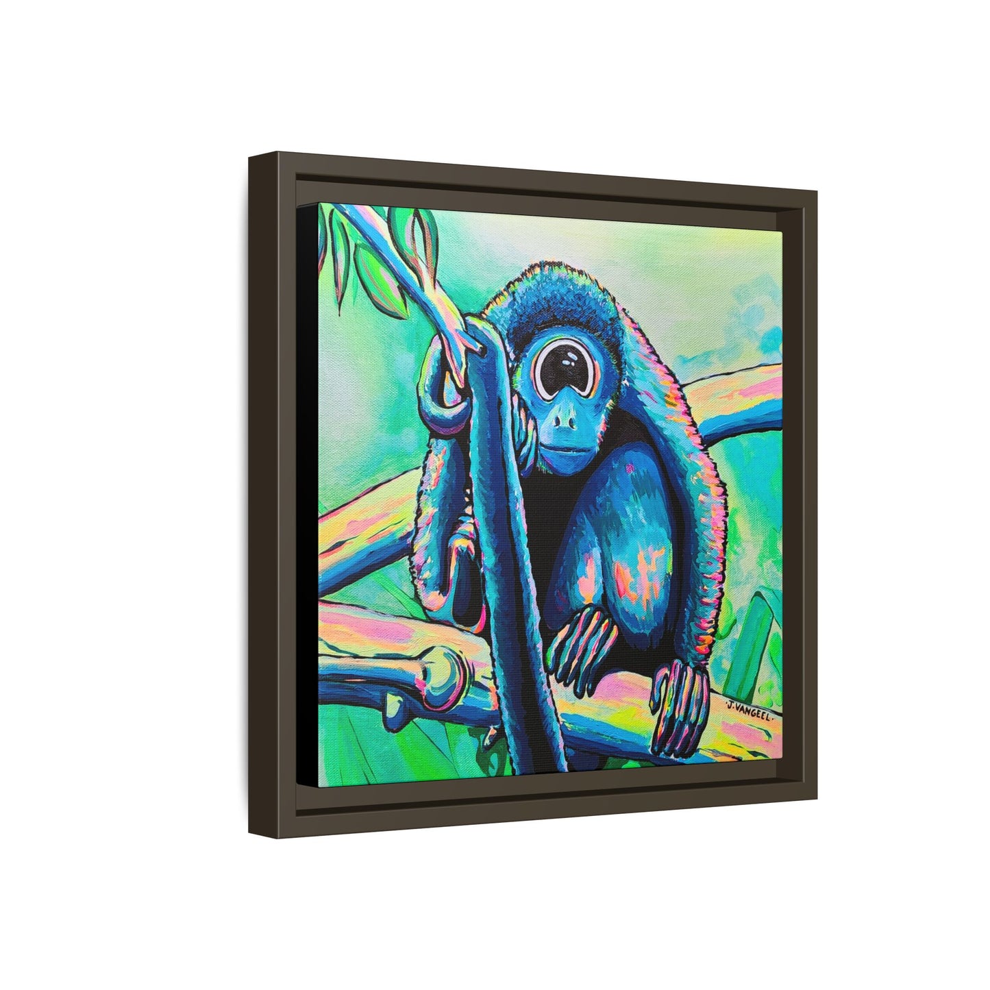 Framed Cyclops Monkey Canvas Print