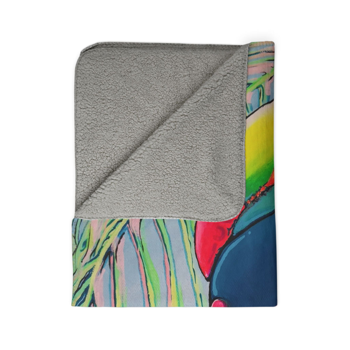 Cyclops Toucan Fleece Sherpa Blanket