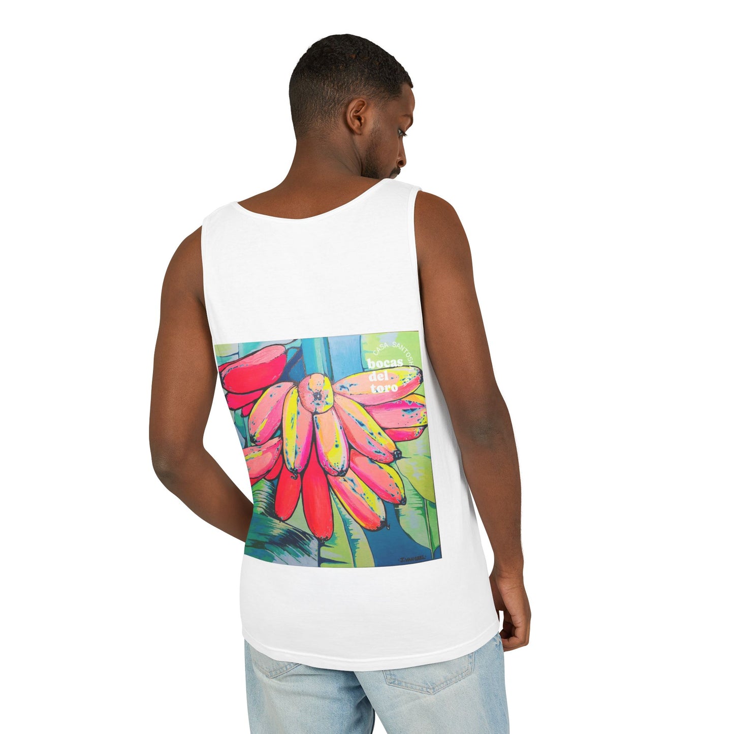 Unisex Neon Primitivo Bananas Tank Top - Perfect for Summer Vibes