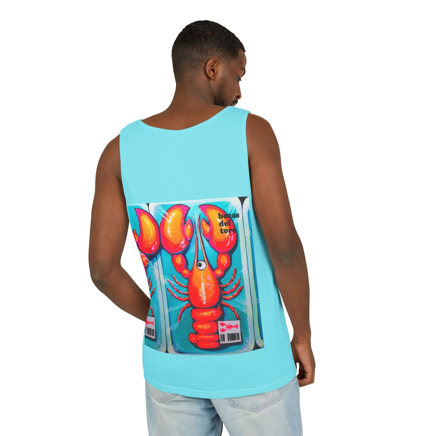 Unisex Fresh Neon Lobster Tank Top - Perfect for Summer Vibes