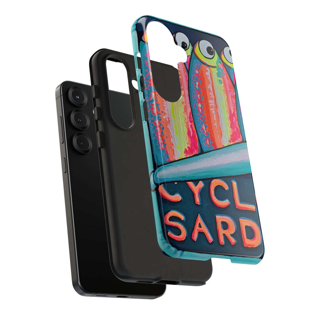 Neon Sardines Tough Phone Case