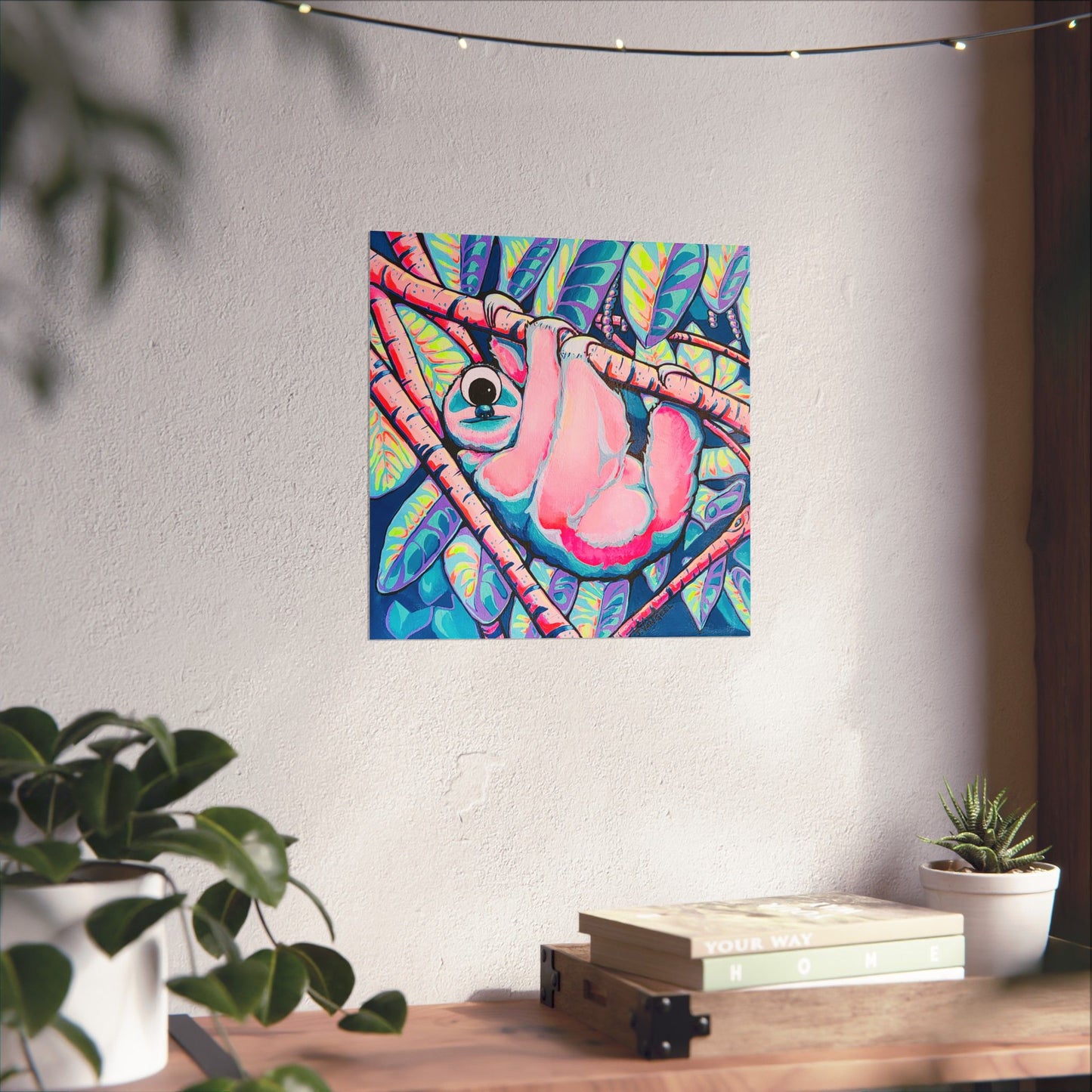 Cyclops Sloth Giclée Art Poster