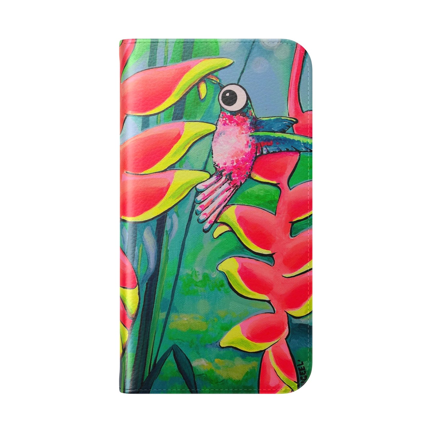 Cyclops Hummingbirds Flip Phone Case – Wallet Cover with Card Slots