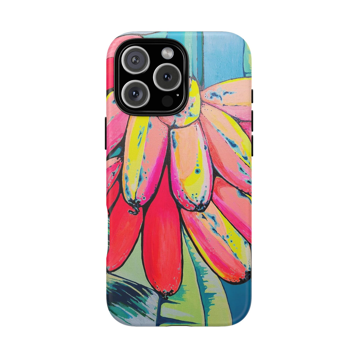 Neon Primitivo Bananas Tough Phone Case
