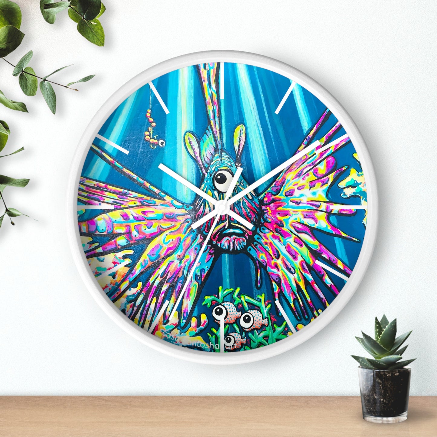 Cyclops Lionfish Pop Art Wall Clock