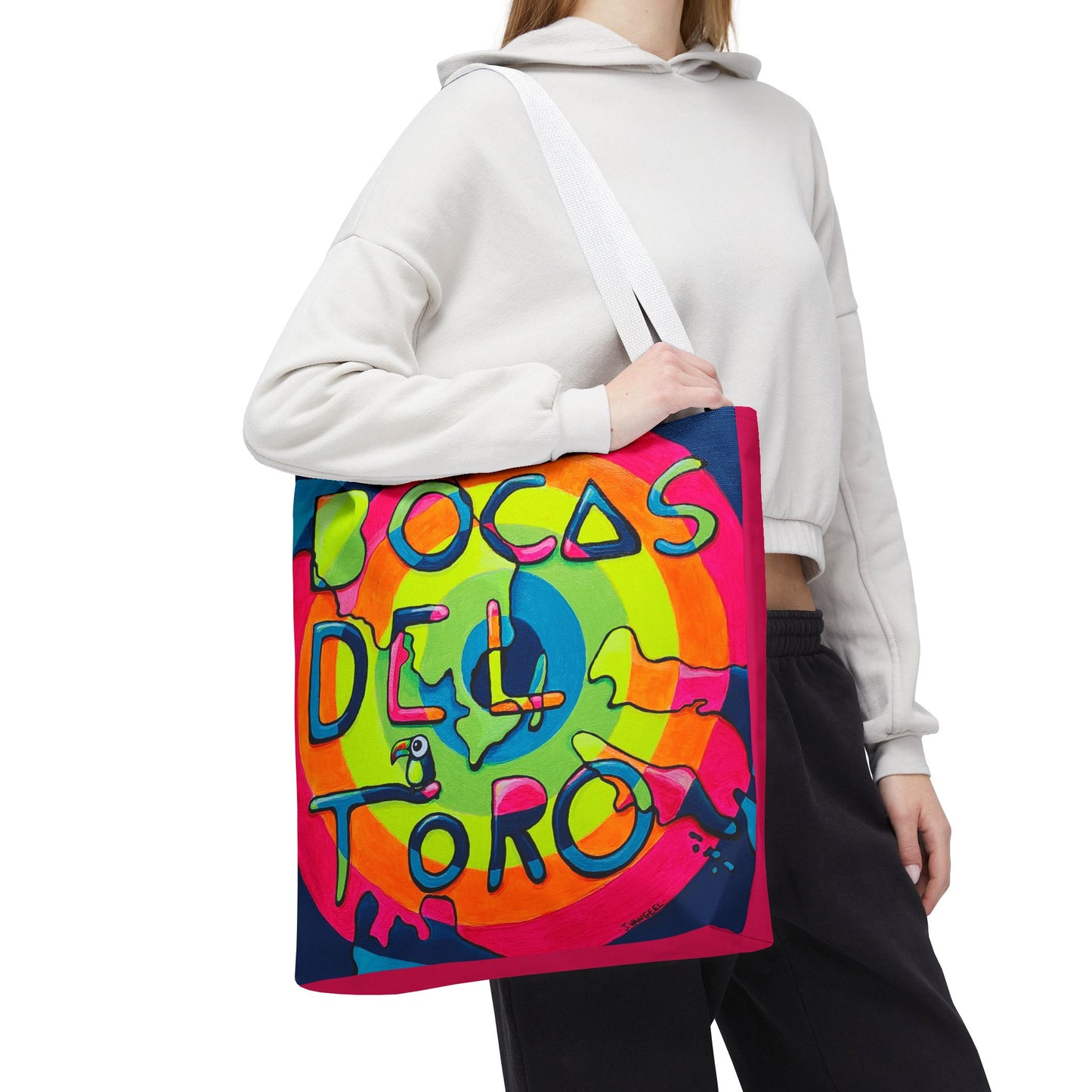 Premium Bocas Del Toro Islands Tote Bag, Original Artist Design, Reusable Shopping Tote,  Eco-Friendly