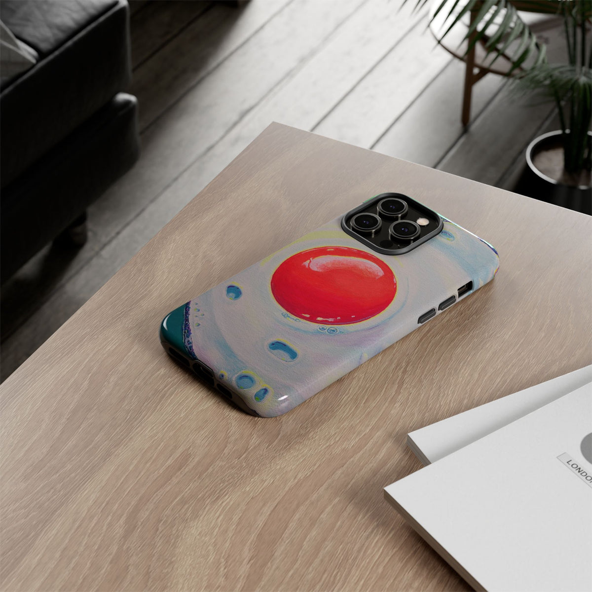 Neon Fried Egg Tough Phone Case